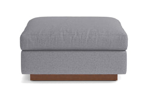 Taylor Plush Ottoman :: Leg Finish: Pecan