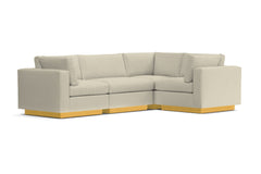 Taylor Plush 4pc Modular L-Sectional Sofa :: Leg Finish: Natural