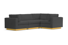 Taylor Plush 4pc Modular L-Sectional Sofa :: Leg Finish: Natural