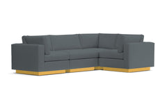 Taylor Plush 4pc Modular L-Sectional Sofa :: Leg Finish: Natural
