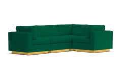 Taylor Plush 4pc Modular L-Sectional Sofa :: Leg Finish: Natural