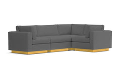 Taylor Plush 4pc Modular L-Sectional Sofa :: Leg Finish: Natural