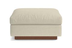Taylor Plush Ottoman :: Leg Finish: Pecan