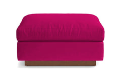 Taylor Plush Ottoman :: Leg Finish: Pecan