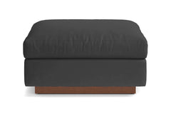 Taylor Plush Ottoman :: Leg Finish: Pecan