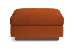 Taylor Plush Ottoman :: Leg Finish: Pecan