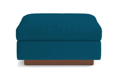 Taylor Plush Ottoman :: Leg Finish: Pecan