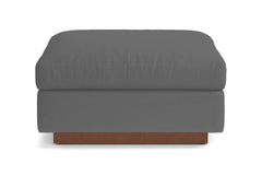 Taylor Plush Ottoman :: Leg Finish: Pecan
