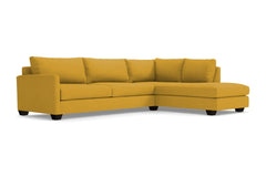 Tuxedo 2pc Sectional Sofa :: Leg Finish: Espresso / Configuration: RAF - Chaise on the Right