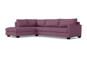 Tuxedo 2pc Sleeper Sectional :: Leg Finish: Espresso / Configuration: LAF - Chaise on the Left / Sleeper Option: Memory Foam Mattress