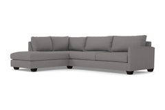 Tuxedo 2pc Sectional Sofa :: Leg Finish: Espresso / Configuration: LAF - Chaise on the Left