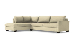 Tuxedo 2pc Sleeper Sectional :: Leg Finish: Espresso / Configuration: LAF - Chaise on the Left / Sleeper Option: Deluxe Innerspring Mattress