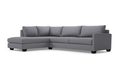 Tuxedo 2pc Sleeper Sectional :: Leg Finish: Espresso / Configuration: LAF - Chaise on the Left / Sleeper Option: Deluxe Innerspring Mattress