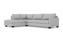 Tuxedo 2pc Sleeper Sectional :: Leg Finish: Espresso / Configuration: LAF - Chaise on the Left / Sleeper Option: Deluxe Innerspring Mattress