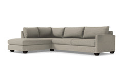 Tuxedo 2pc Sleeper Sectional :: Leg Finish: Espresso / Configuration: LAF - Chaise on the Left / Sleeper Option: Deluxe Innerspring Mattress