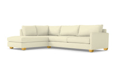 Tuxedo 2pc Sectional Sofa :: Leg Finish: Natural / Configuration: LAF - Chaise on the Left