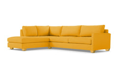 Tuxedo 2pc Sectional Sofa :: Leg Finish: Natural / Configuration: LAF - Chaise on the Left