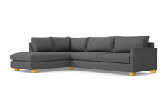 Tuxedo 2pc Sectional Sofa :: Leg Finish: Natural / Configuration: LAF - Chaise on the Left