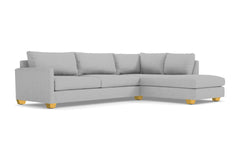 Tuxedo 2pc Sectional Sofa :: Leg Finish: Natural / Configuration: RAF - Chaise on the Right