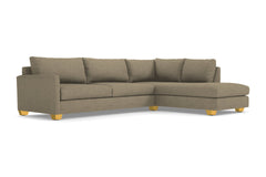 Tuxedo 2pc Sleeper Sectional :: Leg Finish: Natural / Configuration: RAF - Chaise on the Right / Sleeper Option: Deluxe Innerspring Mattress