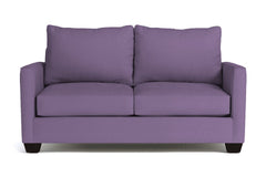 Tuxedo Twin Size Sleeper Sofa Bed :: Leg Finish: Espresso / Sleeper Option: Memory Foam Mattress