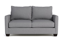 Tuxedo Twin Size Sleeper Sofa Bed :: Leg Finish: Espresso / Sleeper Option: Deluxe Innerspring Mattress