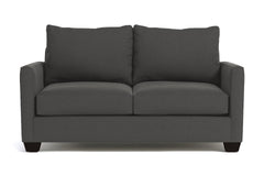 Tuxedo Twin Size Sleeper Sofa Bed :: Leg Finish: Espresso / Sleeper Option: Deluxe Innerspring Mattress