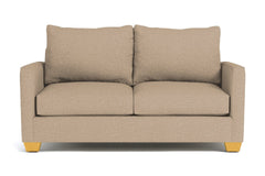 Tuxedo Apartment Size Sleeper Sofa Bed :: Leg Finish: Natural / Sleeper Option: Memory Foam Mattress