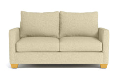 Tuxedo Apartment Size Sleeper Sofa Bed :: Leg Finish: Natural / Sleeper Option: Memory Foam Mattress