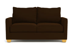 Tuxedo Twin Size Sleeper Sofa Bed :: Leg Finish: Natural / Sleeper Option: Deluxe Innerspring Mattress