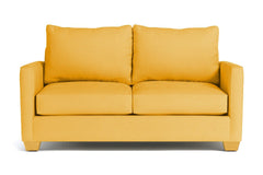 Tuxedo Apartment Size Sleeper Sofa Bed :: Leg Finish: Natural / Sleeper Option: Memory Foam Mattress