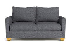 Tuxedo Twin Size Sleeper Sofa Bed :: Leg Finish: Natural / Sleeper Option: Deluxe Innerspring Mattress