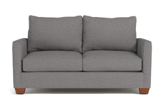 Tuxedo Apartment Size Sleeper Sofa Bed:: Leg Finish: Pecan / Sleeper Option: Memory Foam Mattress