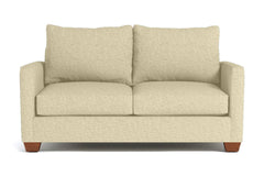 Tuxedo Apartment Size Sleeper Sofa Bed:: Leg Finish: Pecan / Sleeper Option: Memory Foam Mattress