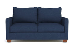 Tuxedo Apartment Size Sleeper Sofa Bed:: Leg Finish: Pecan / Sleeper Option: Memory Foam Mattress