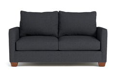 Tuxedo Twin Size Sleeper Sofa Bed :: Leg Finish: Pecan / Sleeper Option: Memory Foam Mattress