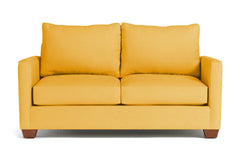 Tuxedo Apartment Size Sofa :: Leg Finish: Pecan / Size: Apartment Size - 69&quot;w