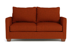 Tuxedo Apartment Size Sleeper Sofa Bed:: Leg Finish: Pecan / Sleeper Option: Memory Foam Mattress