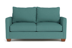 Tuxedo Apartment Size Sofa :: Leg Finish: Pecan / Size: Apartment Size - 69&quot;w