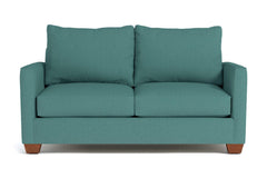 Tuxedo Apartment Size Sleeper Sofa Bed:: Leg Finish: Pecan / Sleeper Option: Memory Foam Mattress