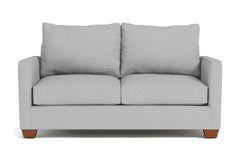 Tuxedo Apartment Size Sleeper Sofa Bed:: Leg Finish: Pecan / Sleeper Option: Memory Foam Mattress