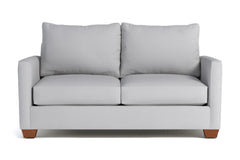 Tuxedo Apartment Size Sleeper Sofa Bed:: Leg Finish: Pecan / Sleeper Option: Memory Foam Mattress