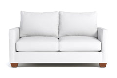 Tuxedo Apartment Size Sleeper Sofa Bed:: Leg Finish: Pecan / Sleeper Option: Memory Foam Mattress