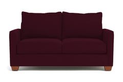 Tuxedo Apartment Size Sleeper Sofa Bed:: Leg Finish: Pecan / Sleeper Option: Memory Foam Mattress