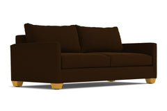 Tuxedo Queen Size Sleeper Sofa Bed :: Leg Finish: Natural / Sleeper Option: Deluxe Innerspring Mattress