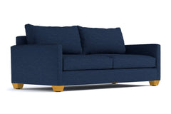 Tuxedo Queen Size Sleeper Sofa Bed :: Leg Finish: Natural / Sleeper Option: Deluxe Innerspring Mattress