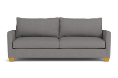 Tuxedo Queen Size Sleeper Sofa Bed :: Leg Finish: Natural / Sleeper Option: Deluxe Innerspring Mattress