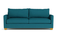 Tuxedo Queen Size Sleeper Sofa Bed :: Leg Finish: Natural / Sleeper Option: Memory Foam Mattress