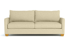 Tuxedo Queen Size Sleeper Sofa Bed :: Leg Finish: Natural / Sleeper Option: Deluxe Innerspring Mattress