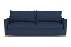 Tuxedo Queen Size Sleeper Sofa Bed :: Leg Finish: Natural / Sleeper Option: Deluxe Innerspring Mattress